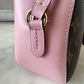 LOUIS VUITTON Saitonge Monogram Pink Rose Poudre Calf Skin Leather Gold Hardware