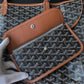 GOYARD St Saint Louis PM Brown and Black Tote Bag