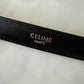 CELINE Small Black Triomphe Belt Calf Skin Size 90