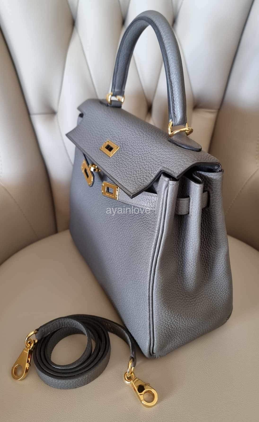 Grey cheap hermes kelly