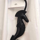 HERMES Hippo Seahorse Bag Charm So Black B Stamp