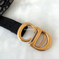 DIOR Saddle Blue Oblique Jacquard Belt Pouch Bag Gold Hardware