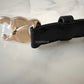 CELINE Small Black Triomphe Belt Calf Skin Size 90