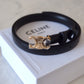 CELINE Small Black Triomphe Belt Calf Skin Size 90