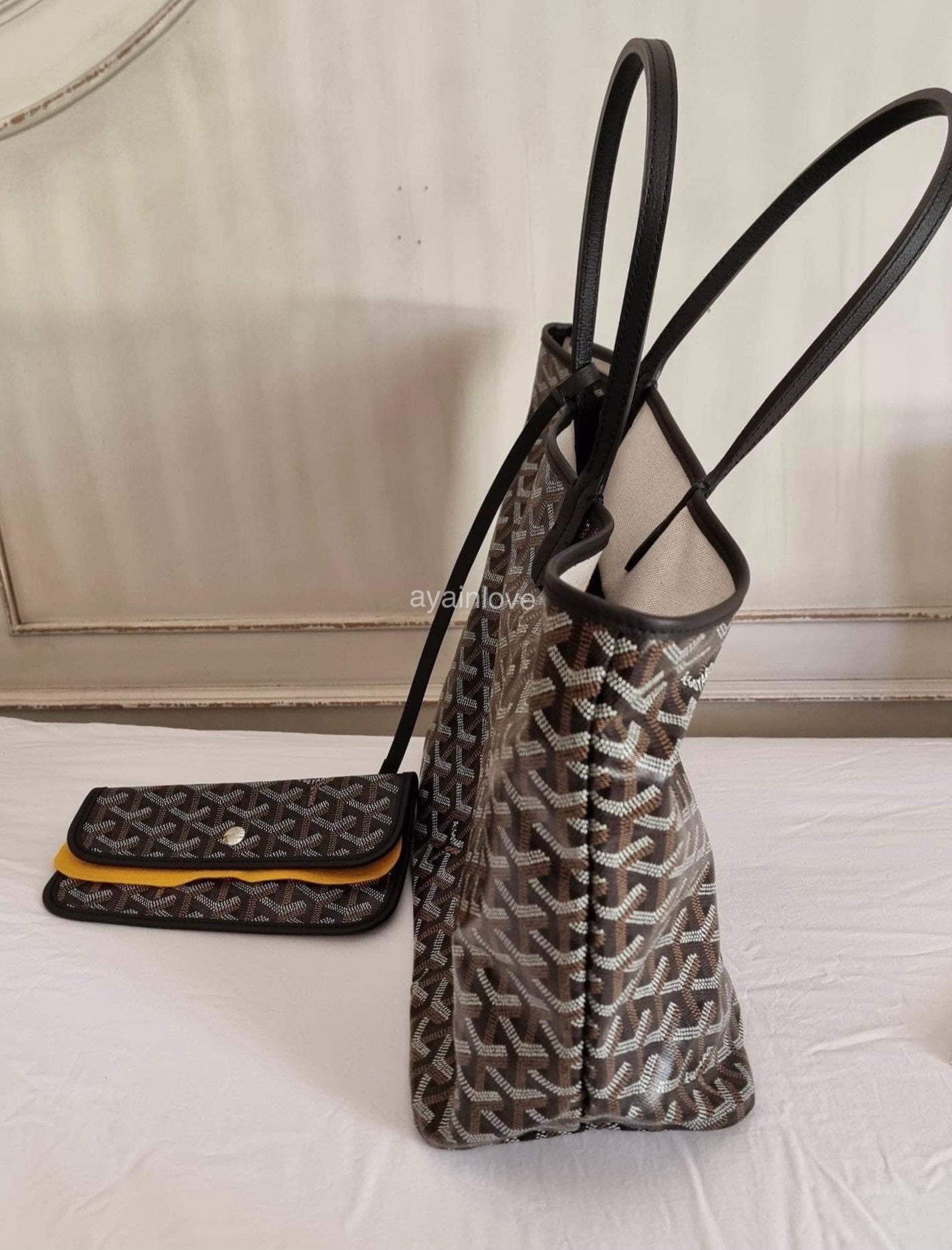 GOYARD St Saint Louis PM Black Tote Bag plus GOYARD Nécessaire Bag Organizer