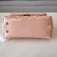 CHANEL 21P Light Pink Caviar Coco Handle Extra Mini 19cm Light Gold Hardware