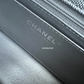 CHANEL 21S Silver Caviar Top Handle Rectangle Mini Bag Silver Hardware