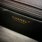 CHANEL 20K Black Navy Ribbon Tweed 2.55 Reissue Mini Gold Hardware