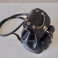 CHANEL 22A Mini Duma Black Lamb Skin Drawstring Backpack Light Gold Hardware*New*