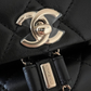 CHANEL 22A Mini Duma Black Lamb Skin Drawstring Backpack Light Gold Hardware*New*