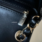 Chanel Classic Black Mini Lamb Skin Square Light Gold Hardware