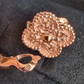 VAN CLEEF ARPELS VCA Hammered 18KT Rose Gold Vintage Alhambra Earrings