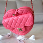 CHANEL 22S Pink Large Heart CC In Love Bag Light Gold Hardware