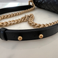 CLASSIC BLACK CAVIAR MEDIUM  BOY FLAP BAG GOLD  HARDWARE NEW