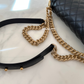 CLASSIC BLACK CAVIAR MEDIUM  BOY FLAP BAG GOLD  HARDWARE NEW