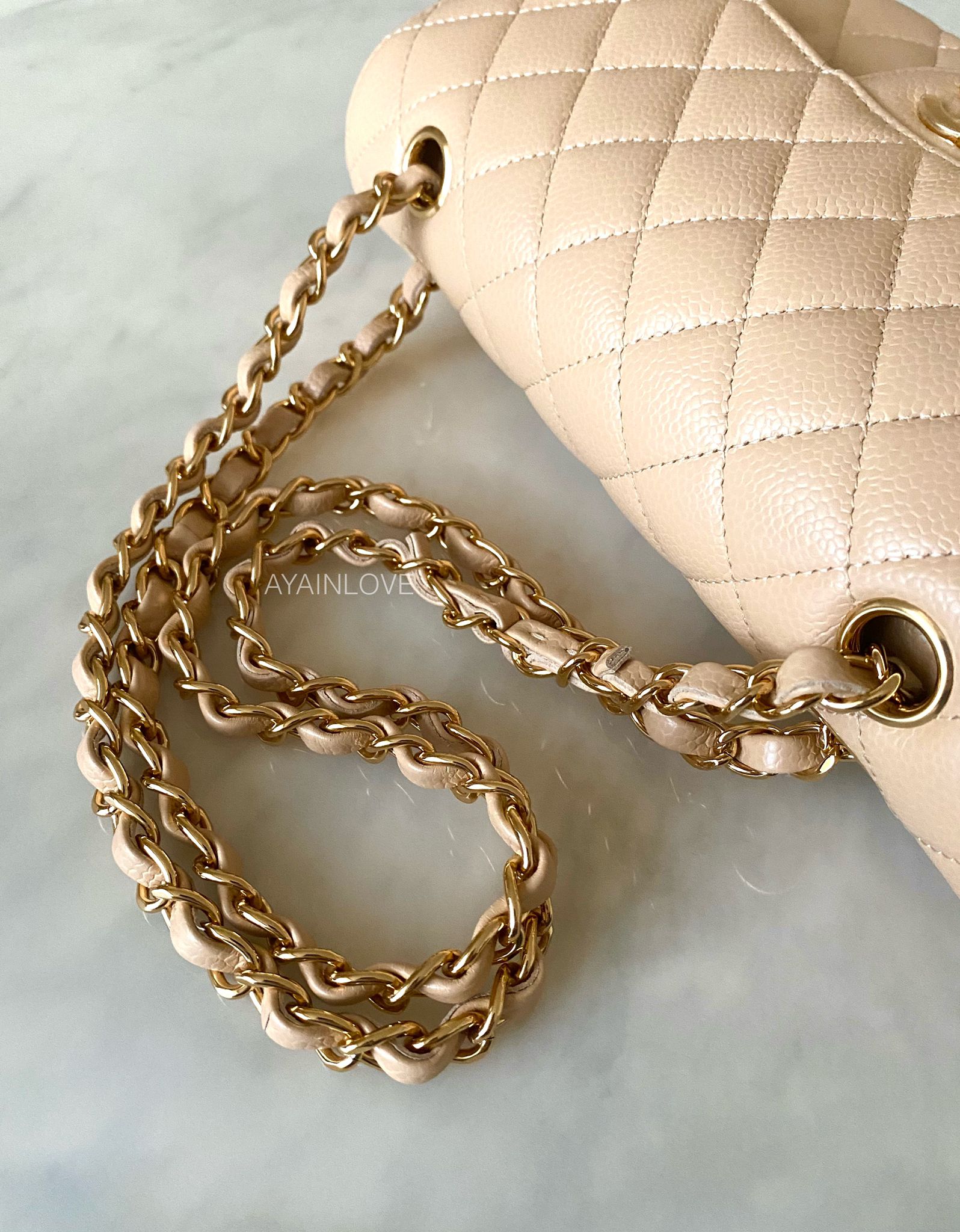 Chanel classic discount flap gold hardware