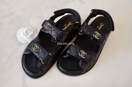 BLACK CAVIAR DAD SANDALS SZ 37.5 *NEW*