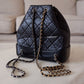 GABRIELLE BLACK CALF SKIN SMALL BACKPACK MIXED HARDWARE NEW