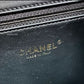 Chanel Classic Black Beige Filigree Medium Vanity Case Light Gold Hardware