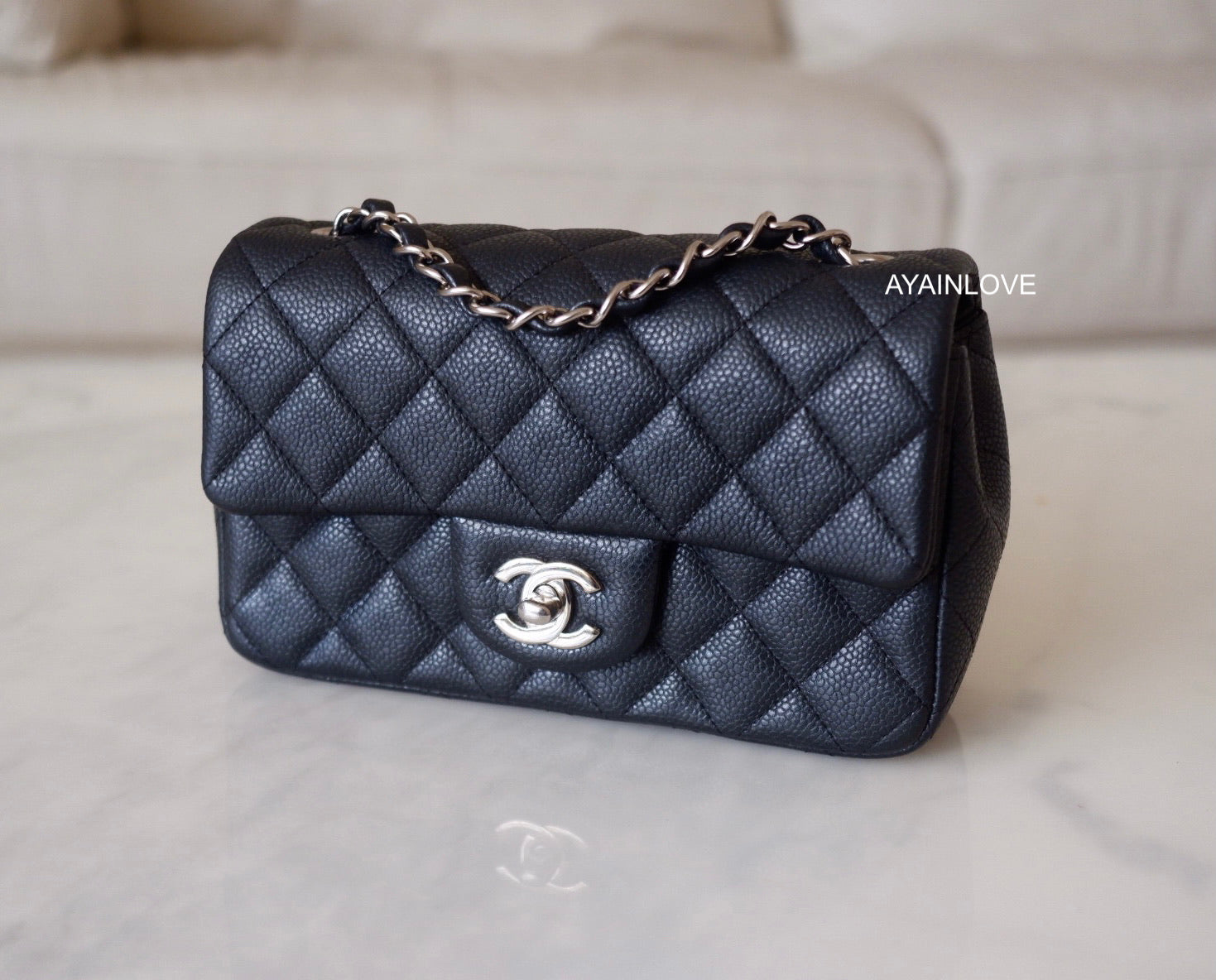 Chanel mini cheap rectangular caviar