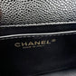 CHANEL 23P Sweetheart Black Caviar Mini Rectangular 19cm Adjustable Chain Brushed Gold Hardware