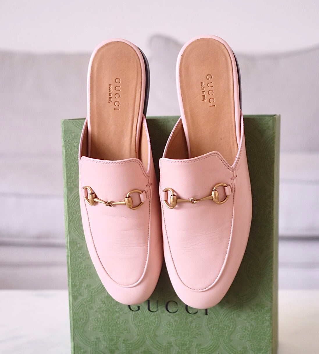 Gucci mules discount pink