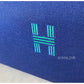HERMES Bride-A-Brac Blue Canvas Large Case With H Logo And Palladium Hardware