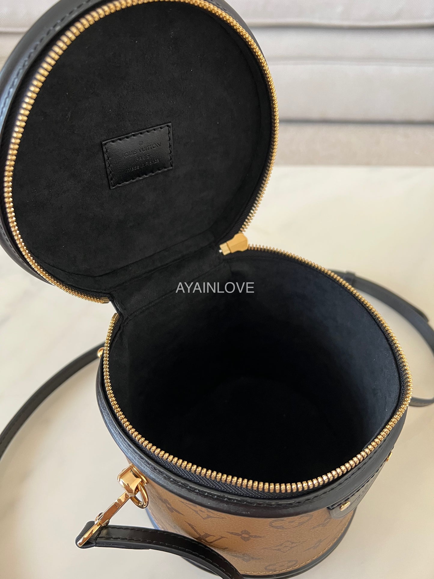 LOUIS VUITTON Cannes Reverse Monogram Gold Hardware