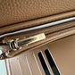 CHANEL 22K Caramel Dark Beige Caviar Medium Flap Trifold Wallet Oversized CC Light Gold Hardware