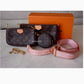 MULTIPOCHETTE ACCESORIES MONOGRAM ROSE CLAIR GOLD HARDWARE