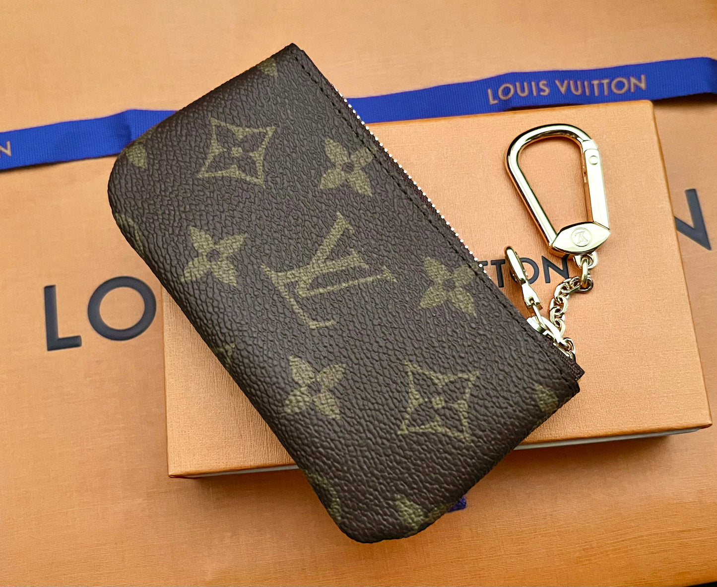 Made in FRANCE~LOUIS VUITTON Key Pouch Vivienne Holidays Coin Purse Card  Wallet