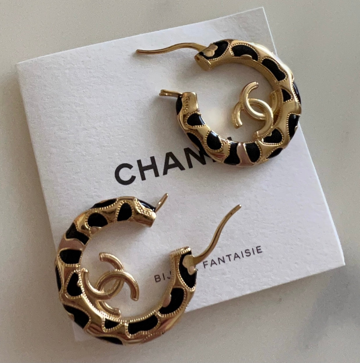 Chanel CHANEL Hoop Pierce Earring Gold Tone CC Auth bs9647 | Grailed