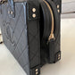 CHANEL 22B Black Calf Skin New Vanity Case Light Gold Hardware