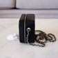 CHANEL 21K Black Caviar Small Camera Case Bag Silver Hardware