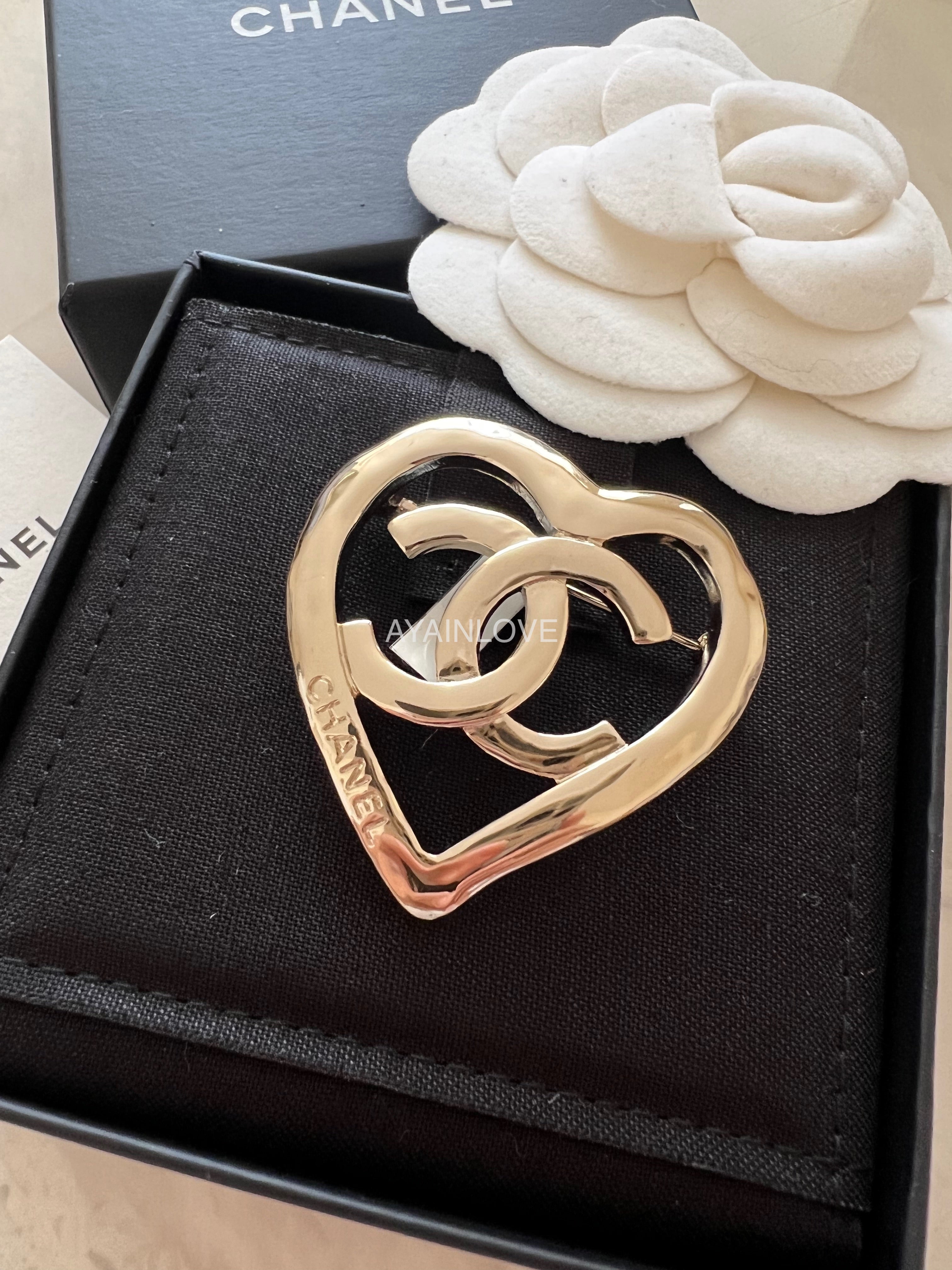 Chanel leather deals brooch