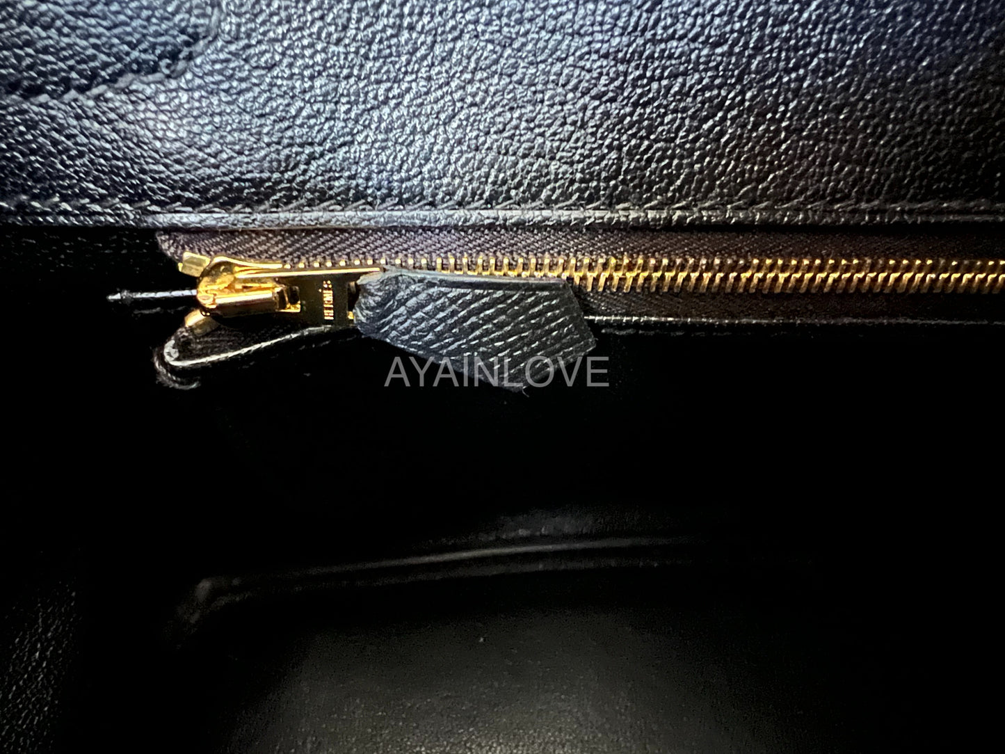 HERMES Birkin 30 Noir Black Epsom Gold Hardware Y Stamp