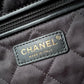 CHANEL Limited Black White Contrast Stitch Calf Skin Small 22 Bag Brushed Gold Hardware