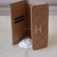 CHANEL 22K Caramel Dark Beige Caviar Medium Flap Trifold Wallet Oversized CC Light Gold Hardware