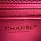 CHANEL 17C Dark Pink Caviar Rectangular Mini Light Gold Hardware