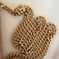 CHANEL 22K Dark Beige Gold Pillar Lamb Skin Wallet on Chain Aged Adjustable Strap GHW