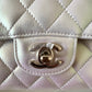 CHANEL 20B Iridescent Ivory Medium Classic Flap Light Gold Hardware