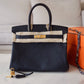 HERMES Birkin 30 Noir Black Epsom Gold Hardware Y Stamp