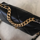 CHANEL Small 19 Black Goatskin Flap Bag Mixed Hardware