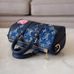 KEEPALL XS BLUE MONOGRAM DENIM AND NAVY BLUE LEATHER GOLD HARDWARE *NEW*