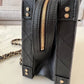 CHANEL 22B Black Calf Skin New Vanity Case Light Gold Hardware