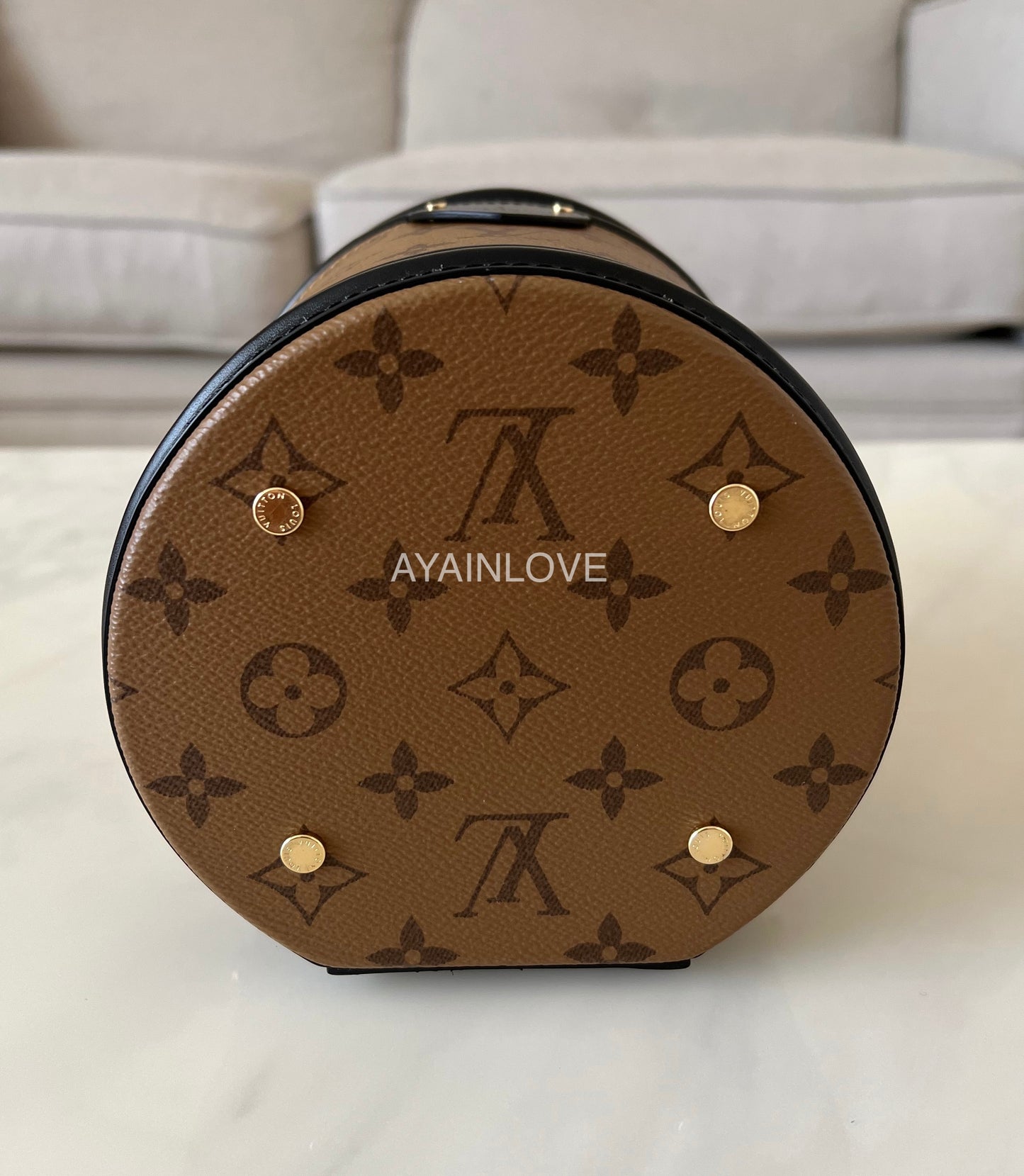 LOUIS VUITTON Cannes Reverse Monogram Gold Hardware