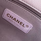 CHANEL 21K Iridescent Pink Caviar My Perfect Square Mini Flap Bag Gold Hardware