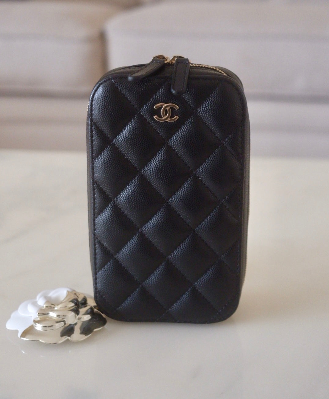 Chanel vertical clutch with chain sale